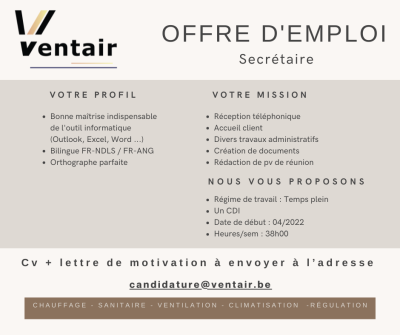 Secrétaire administrative